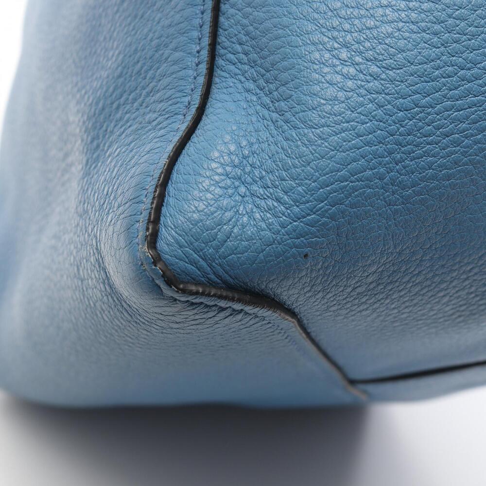 Prada VITELLO PHENIX Tote Bag Leather Blue - Picture 5 of 9